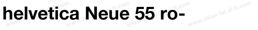 helvetica Neue 55 ro字体转换